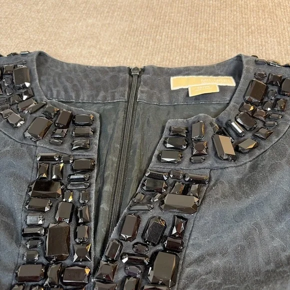 Michael Michael Kors Embellished Black Tunic Dress – Size Small 1349 - Picture 4 of 6